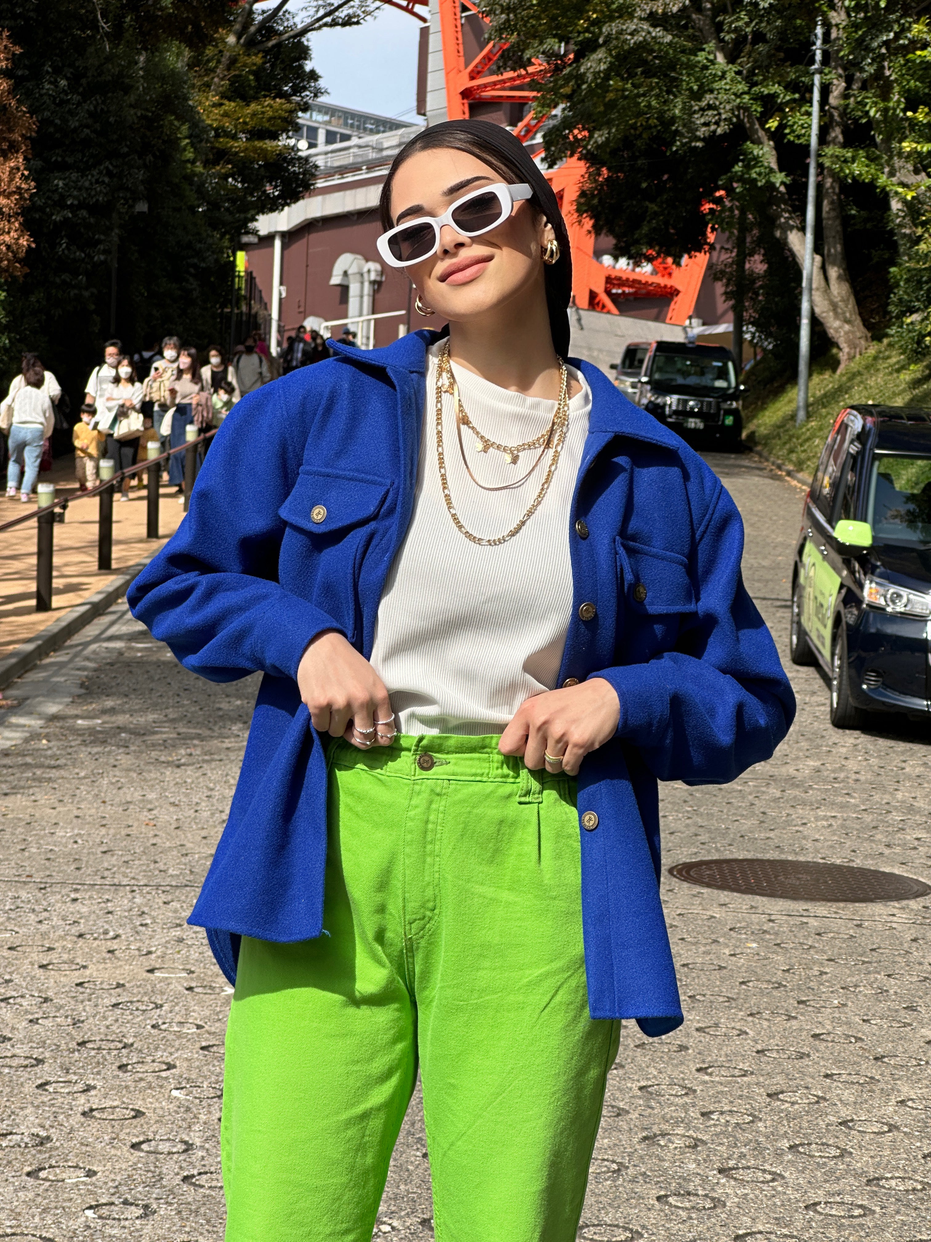 Her Shacket Royal Blue