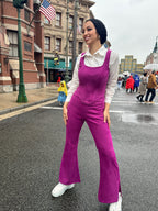 Suede Babe Side Split Boysenberry