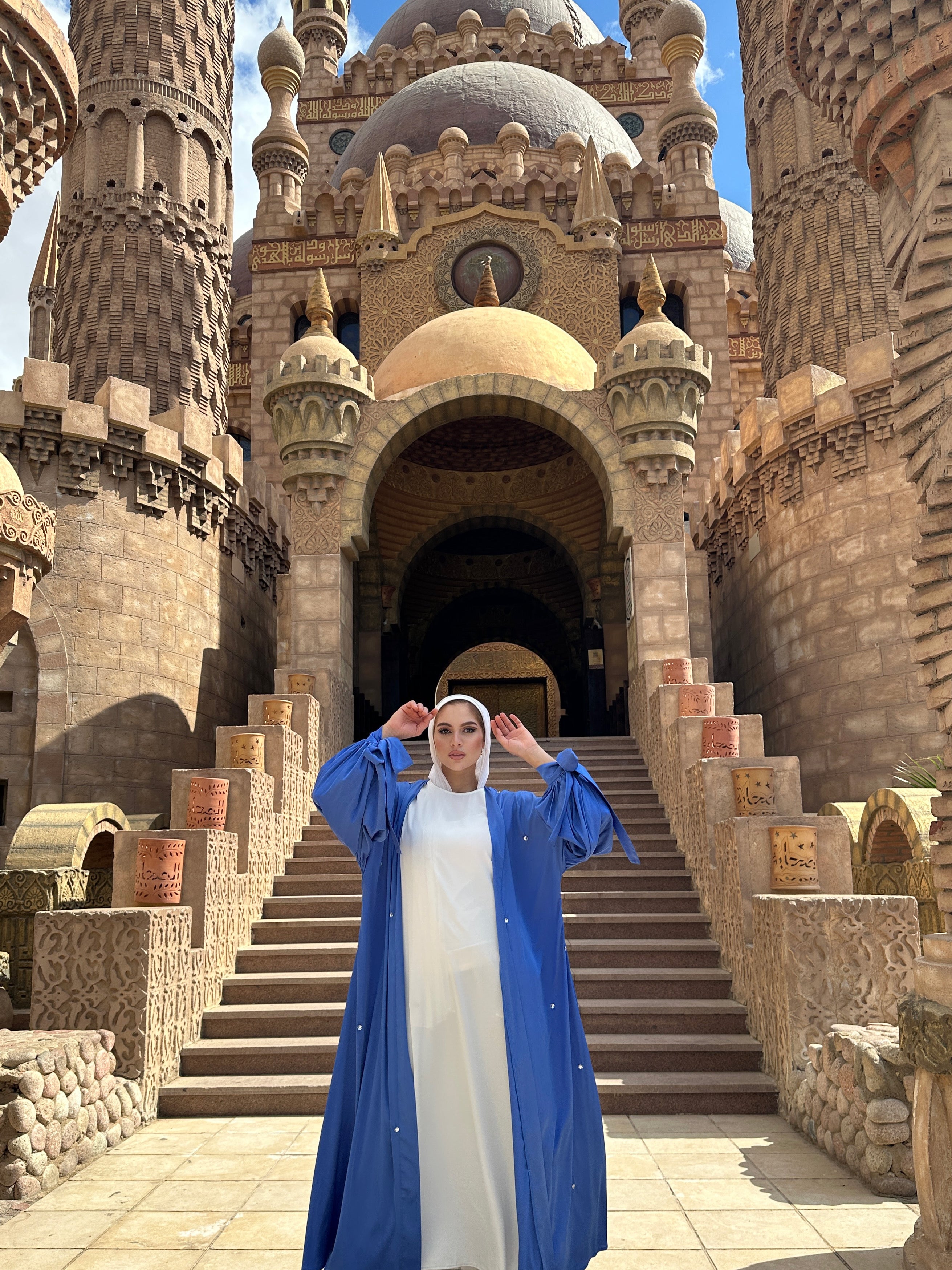 Frosted Queen Kaftan True Blue