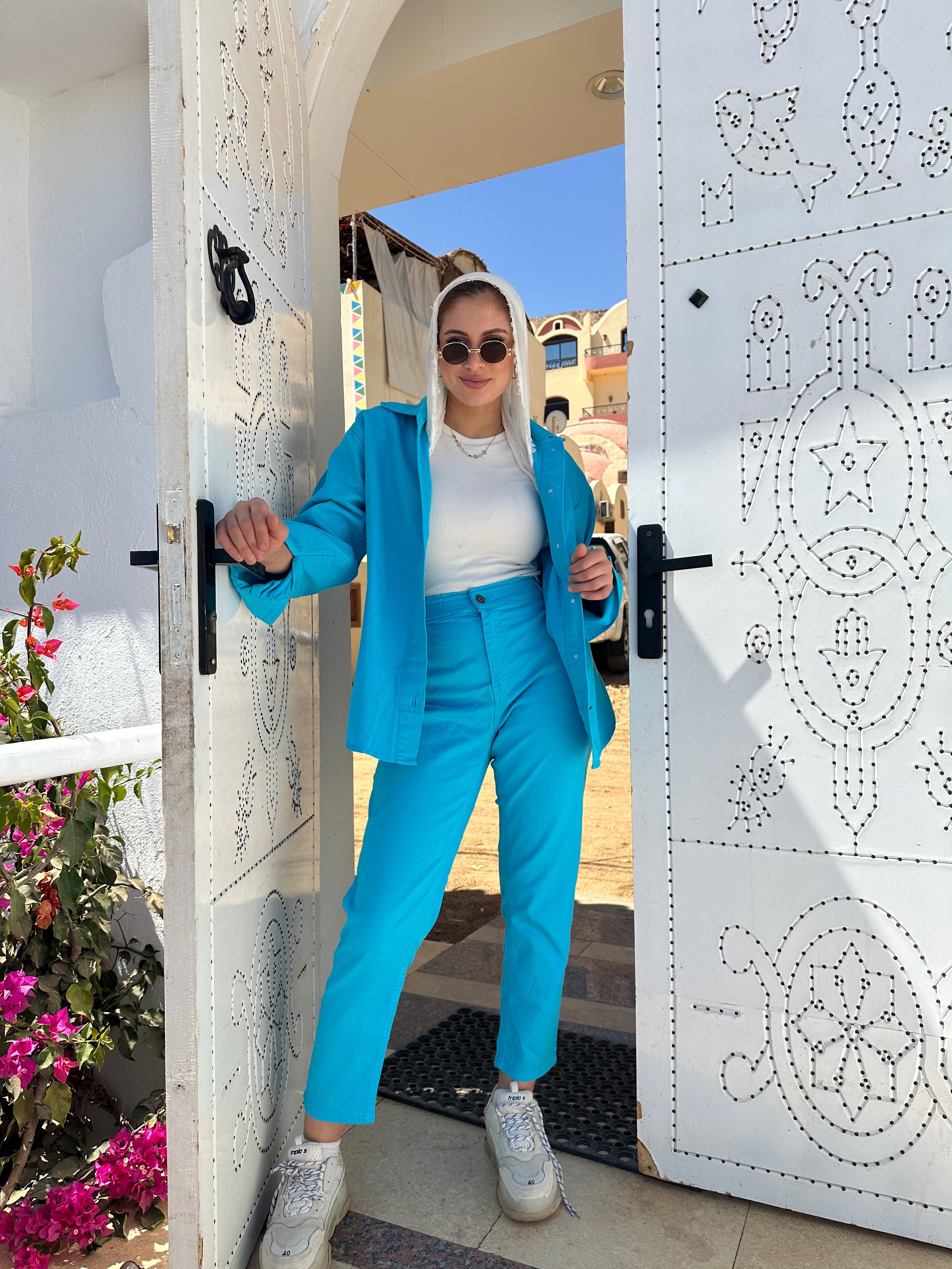 True Blue Mom Fit Pants