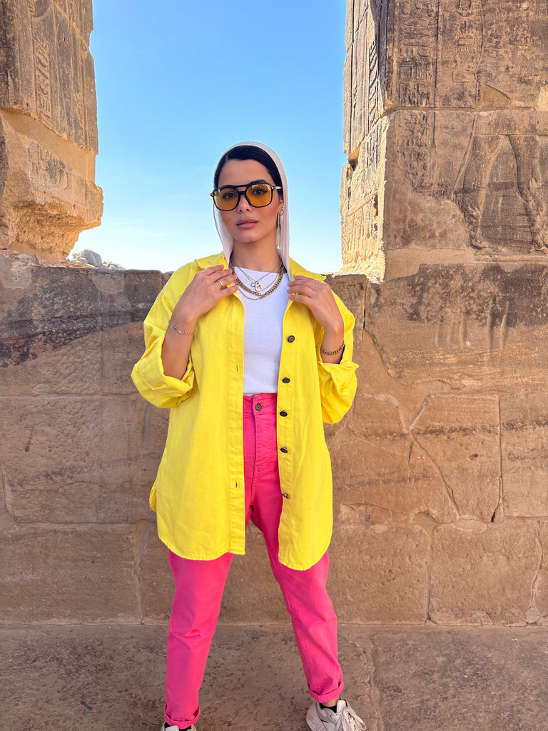 Jeans Pop Shirt Yellow