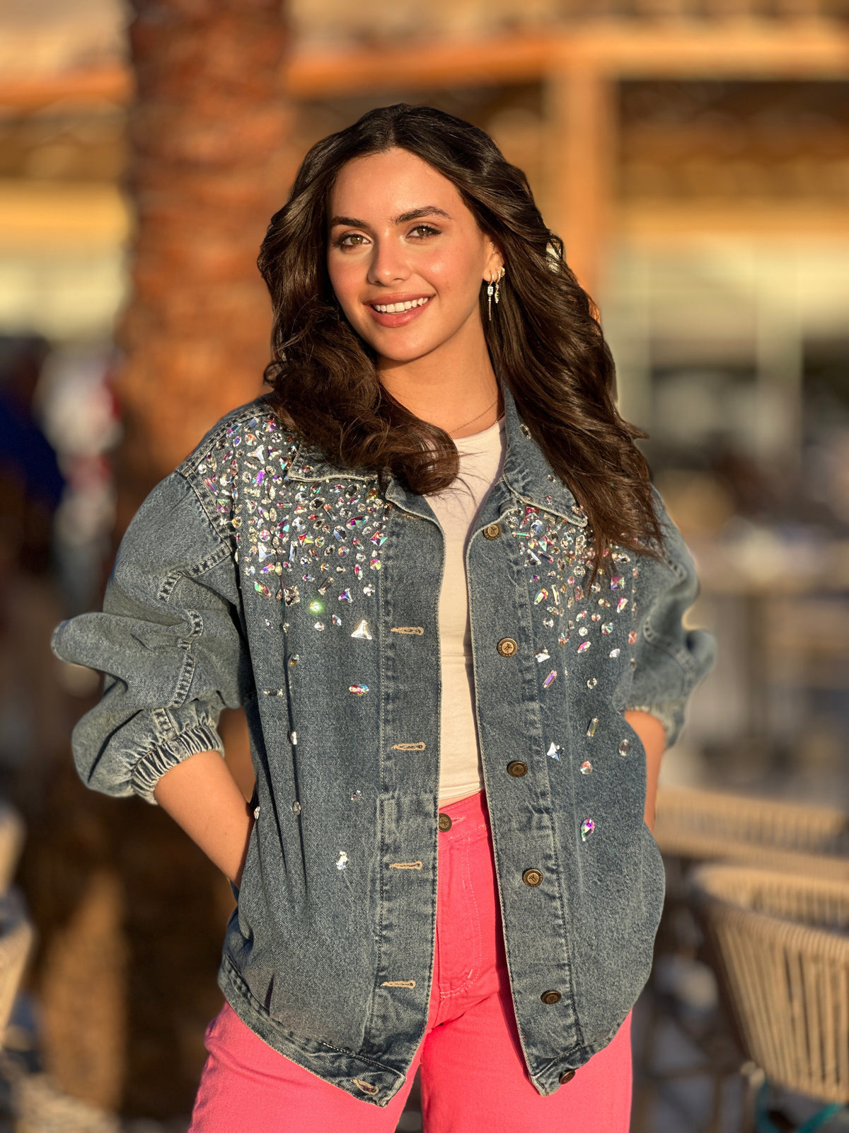 Crystal Denim Jacket