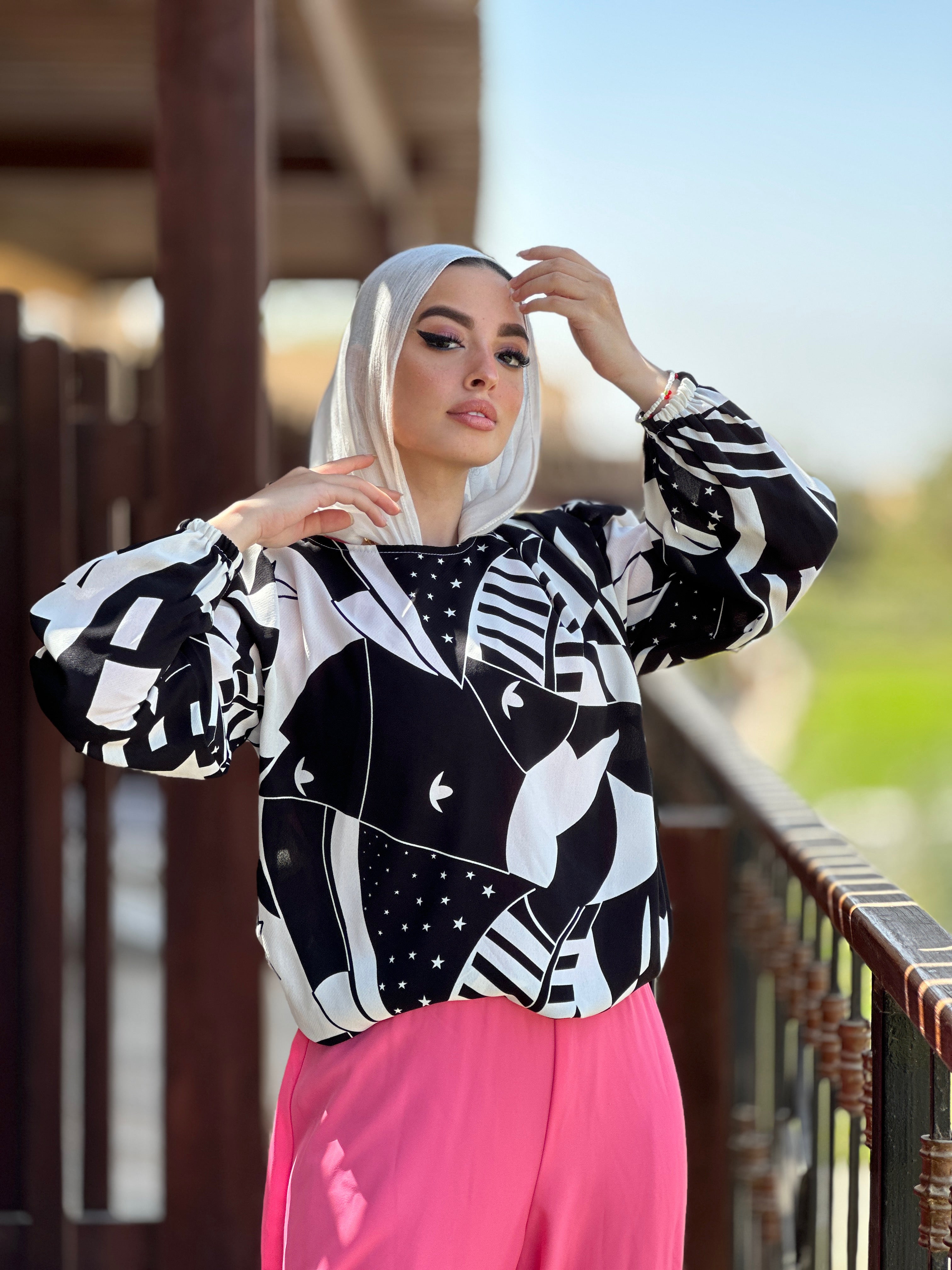 Like a star Blouse Black