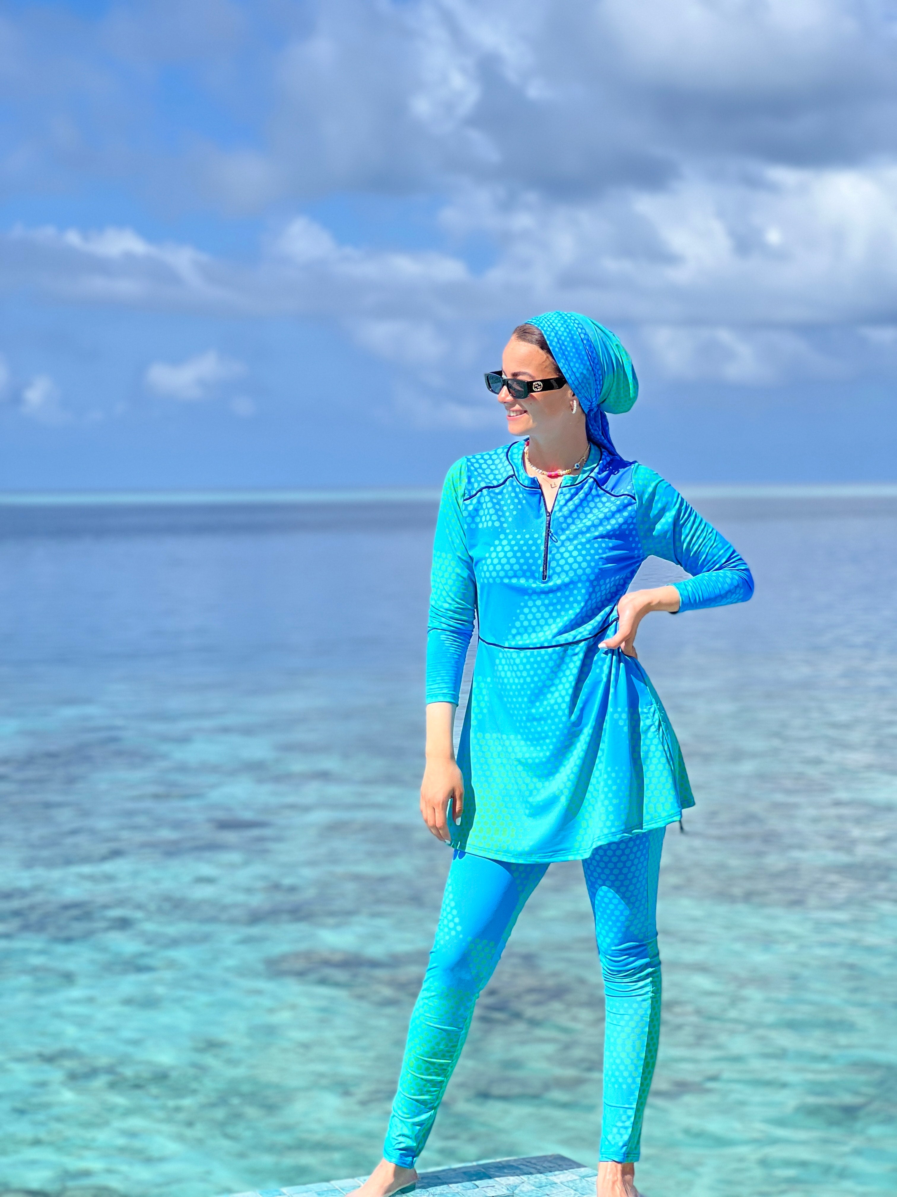 Turquoise Sea Swimsuit Top