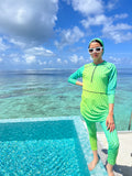 Sour Lime Swimsuit Pants
