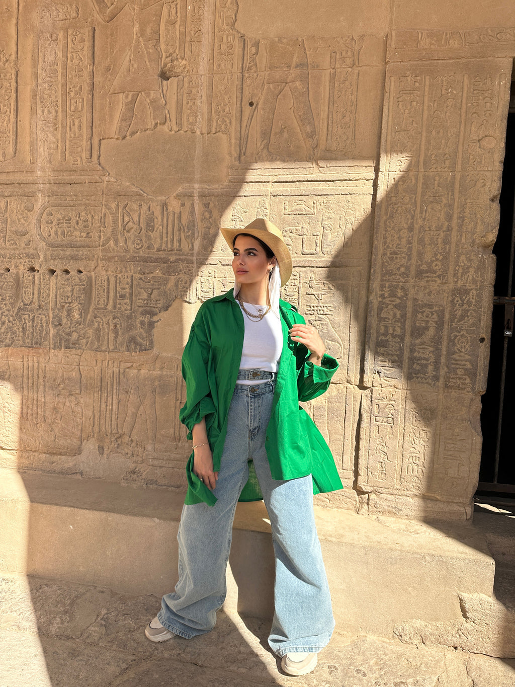 Long Basic Shirt Green