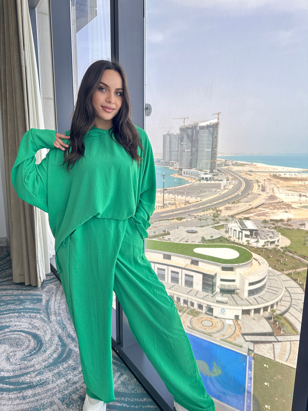 Magic Wrap Pants Green