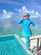 Turquoise Sea Swimsuit Pants