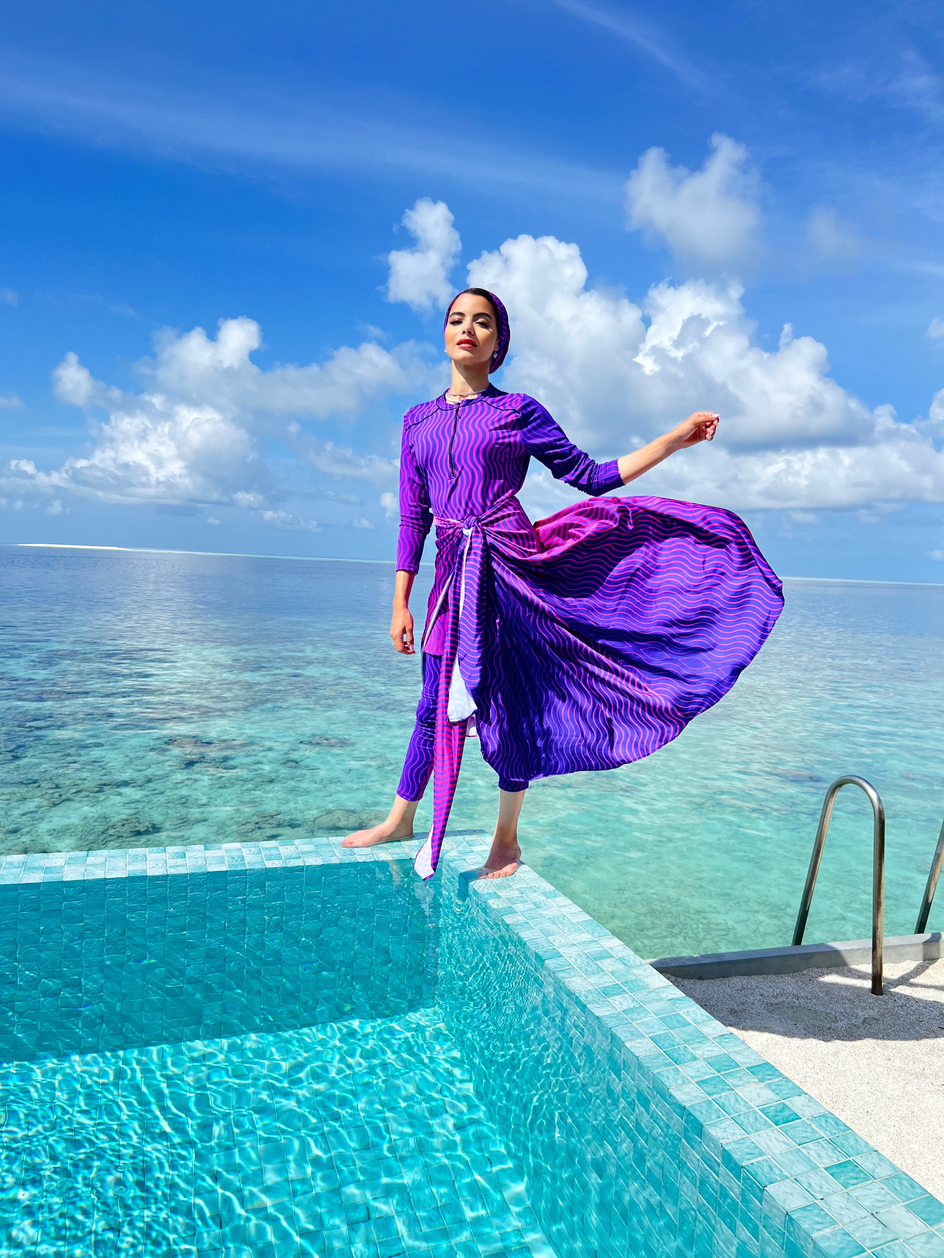 Ziggy Purplish Swimsuit Pants