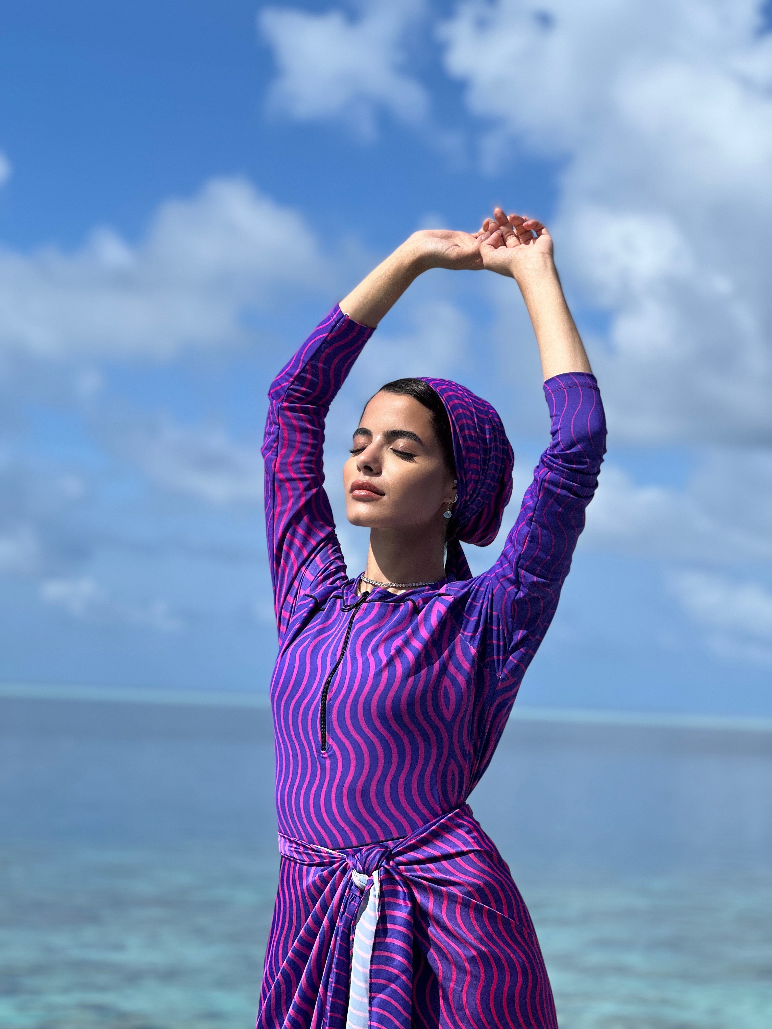 Ziggy Purplish Swimsuit Top