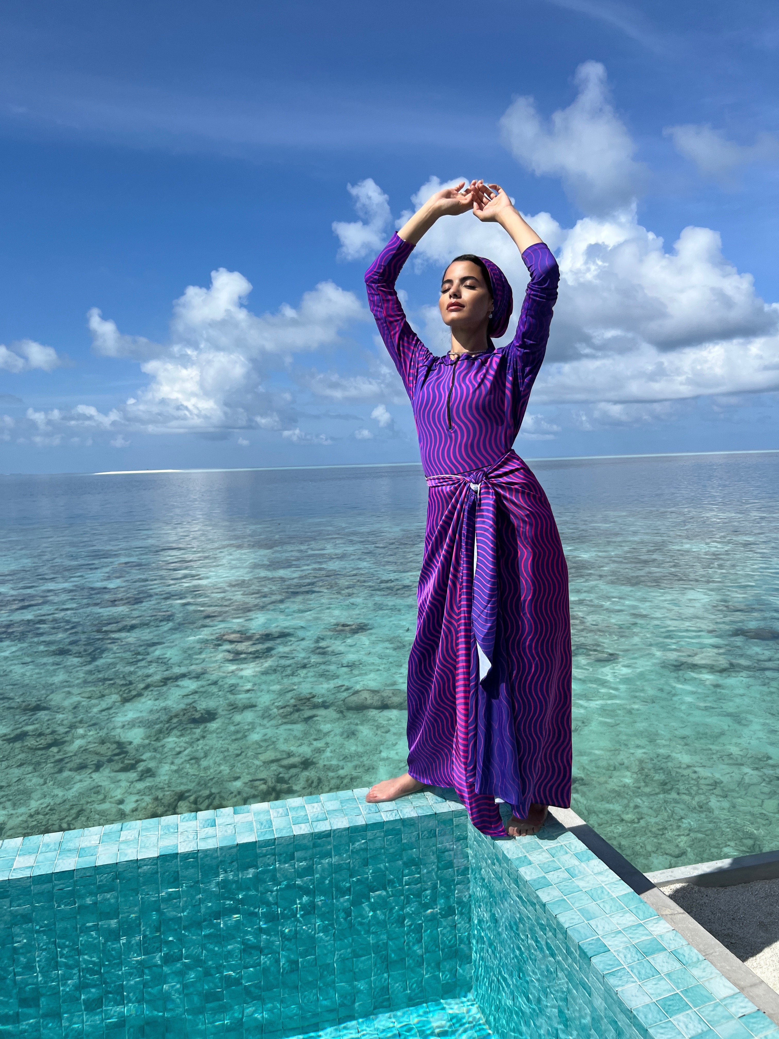 Ziggy Purplish Swimsuit Pants