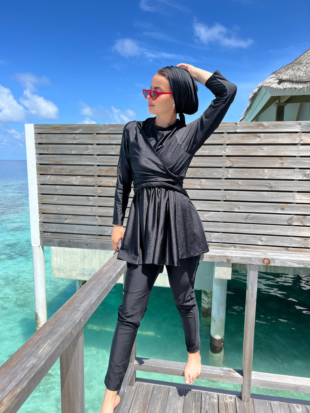 Black Swimsuit Pants