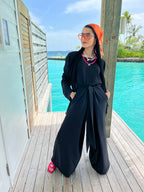 Wrap It Jumpsuit Black