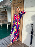 Geo Blue Dress