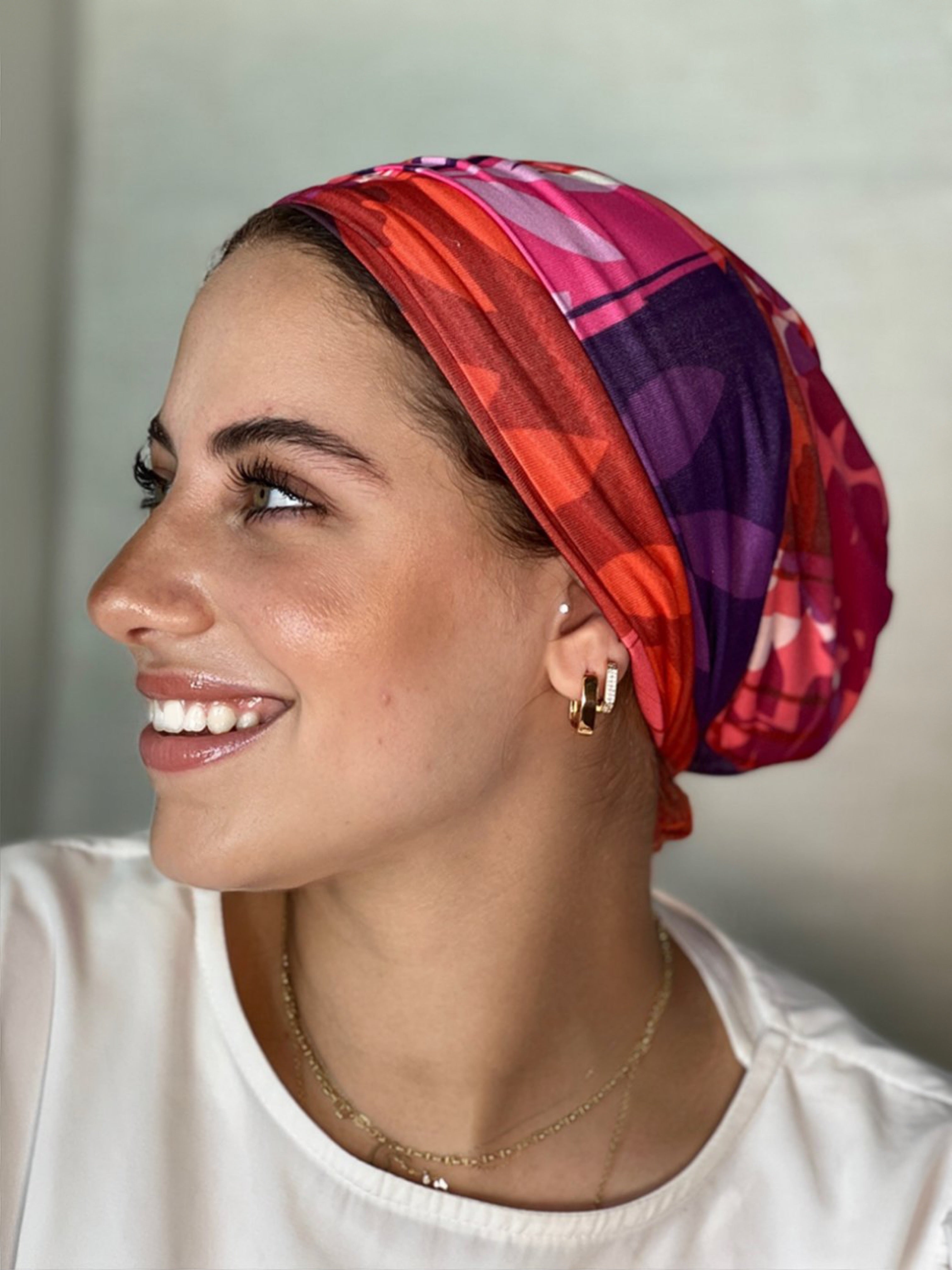 Multi Way Turban Hot Sunset