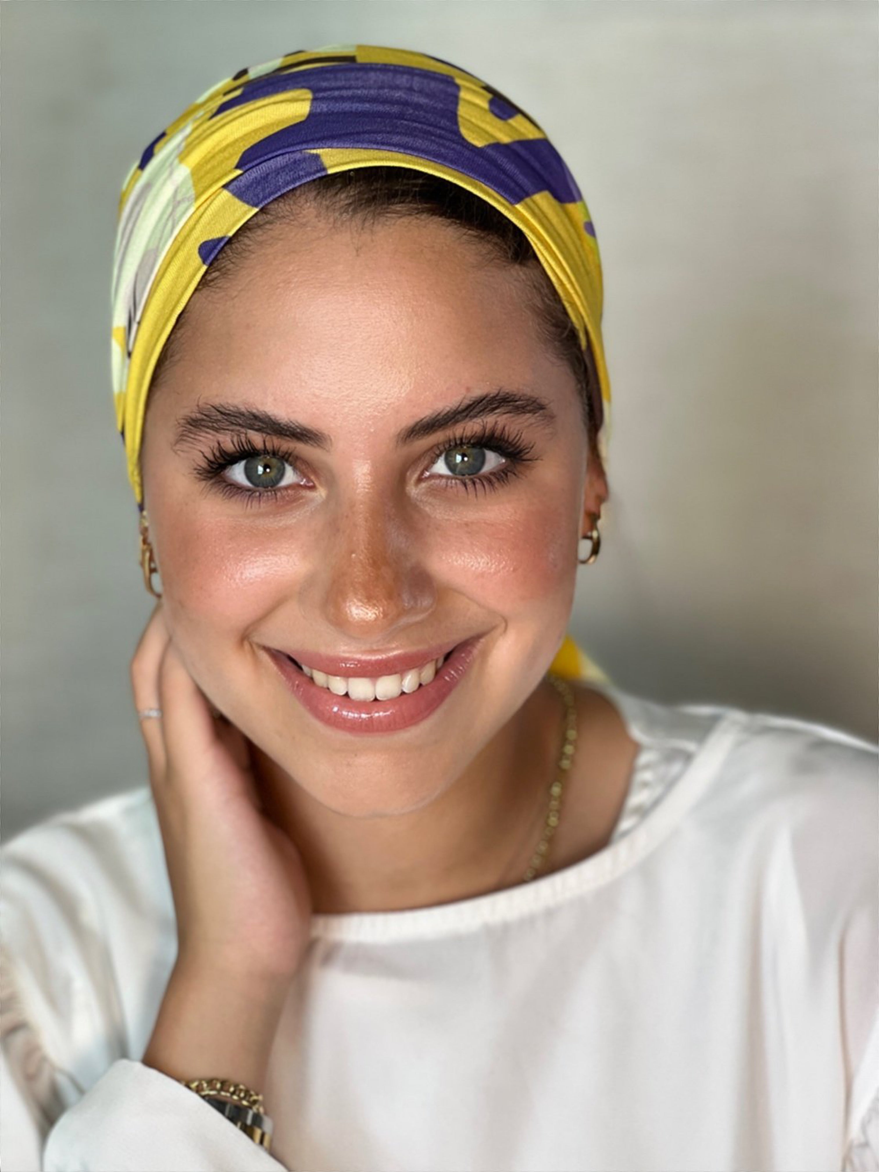 Multi Way Turban Yellow Fields