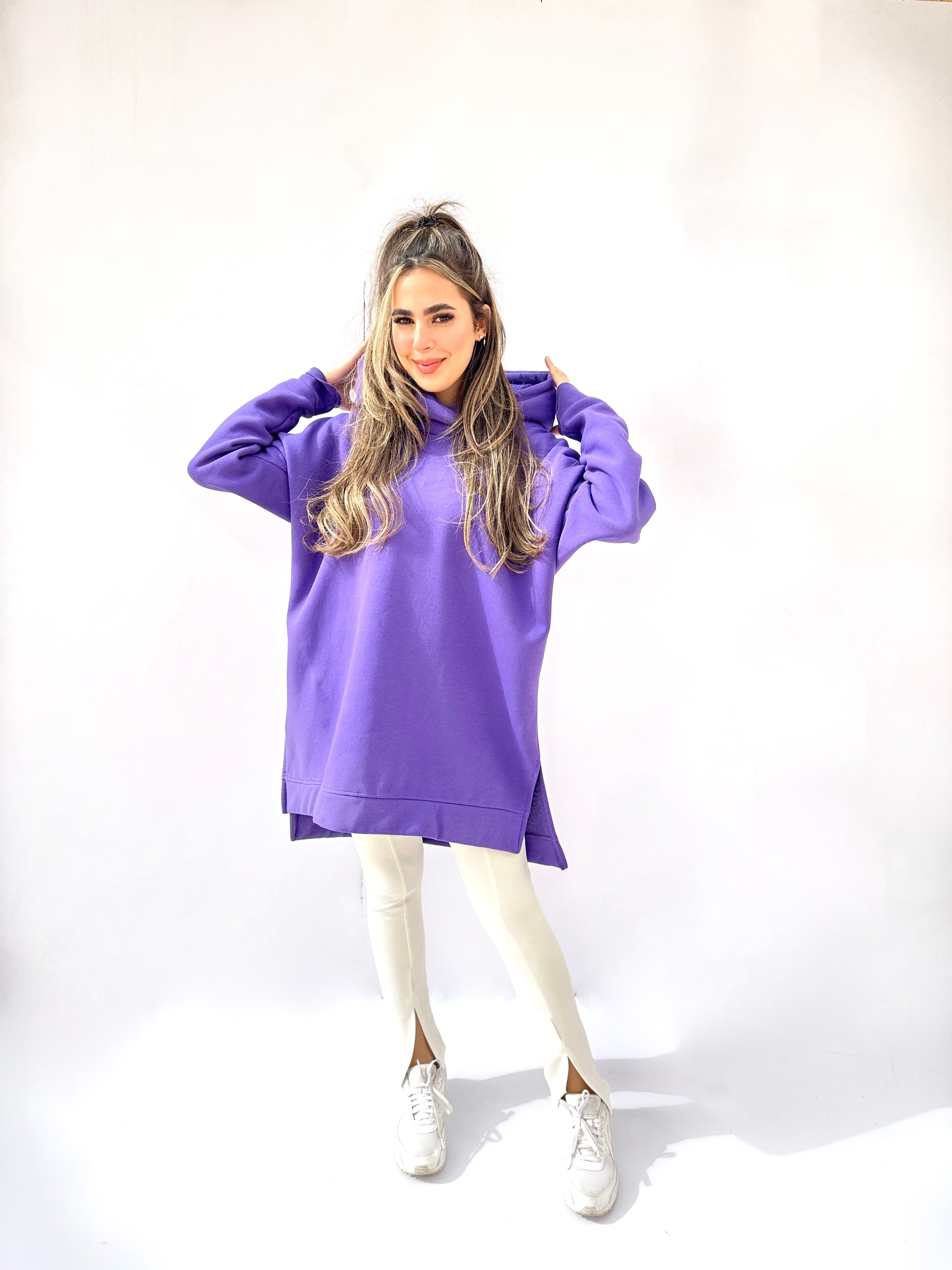Less Me Split Skinny Cream Pants