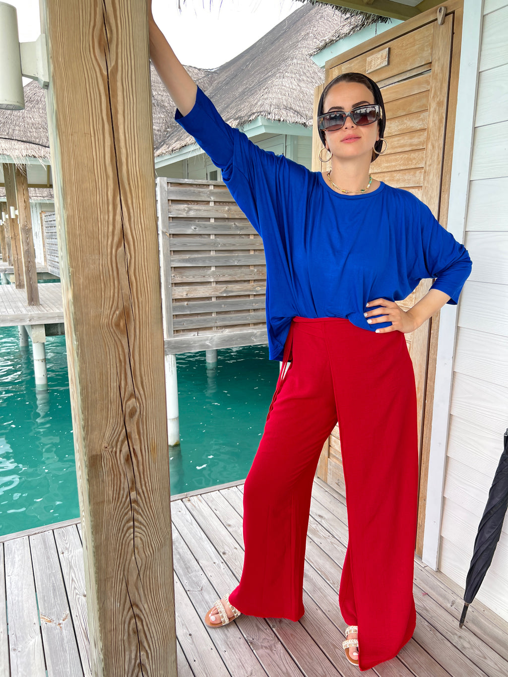 Go Comfy Set Top Royal Blue