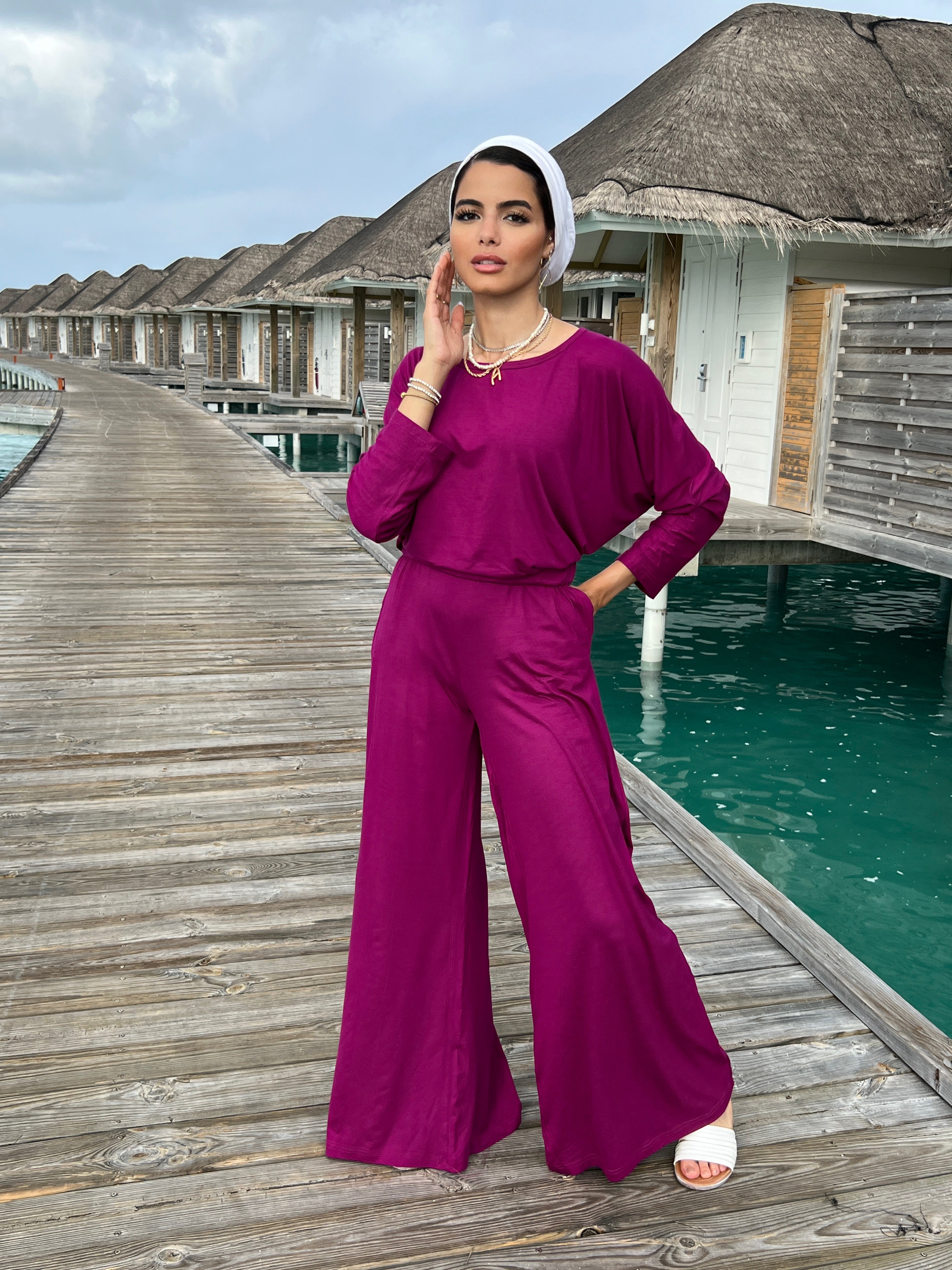 Go Comfy Set Top Purple