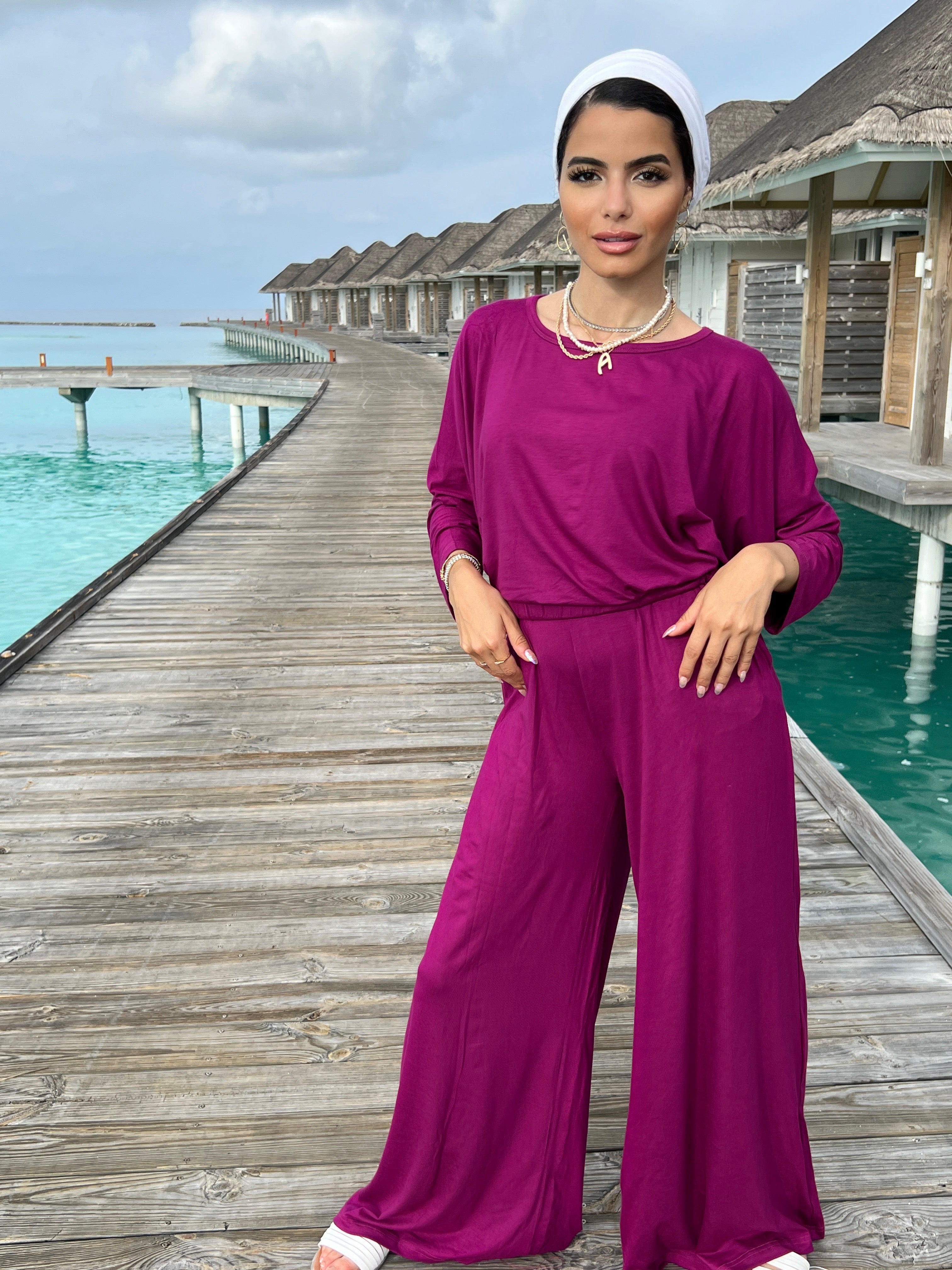 Go Comfy Set Top Purple