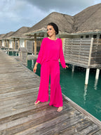 Go Comfy Set Top Hot Pink