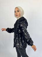 Bling Night Hoodie Black