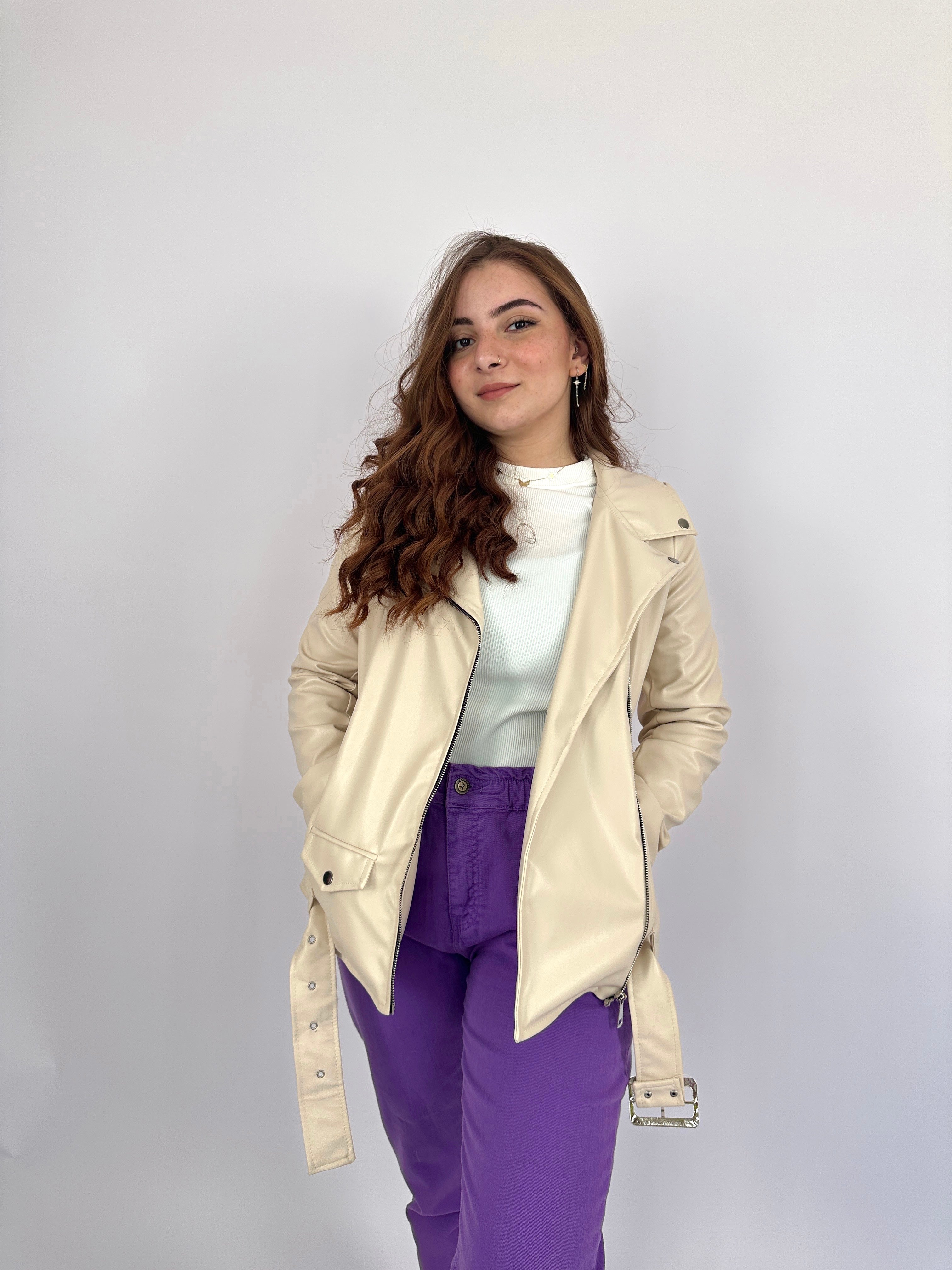 Your Fav Leather Jacket Oatmeal