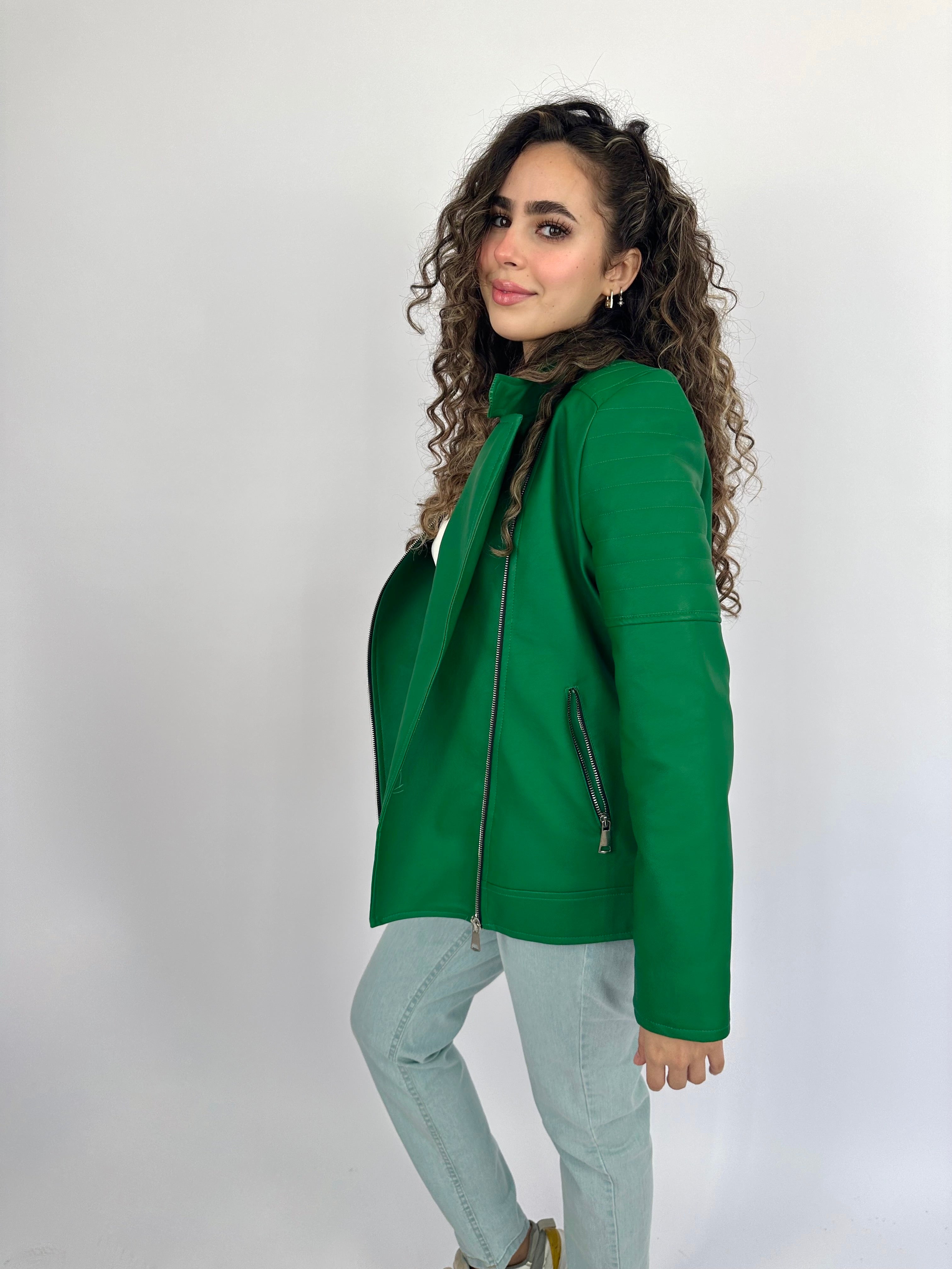 Moto Jacket Green