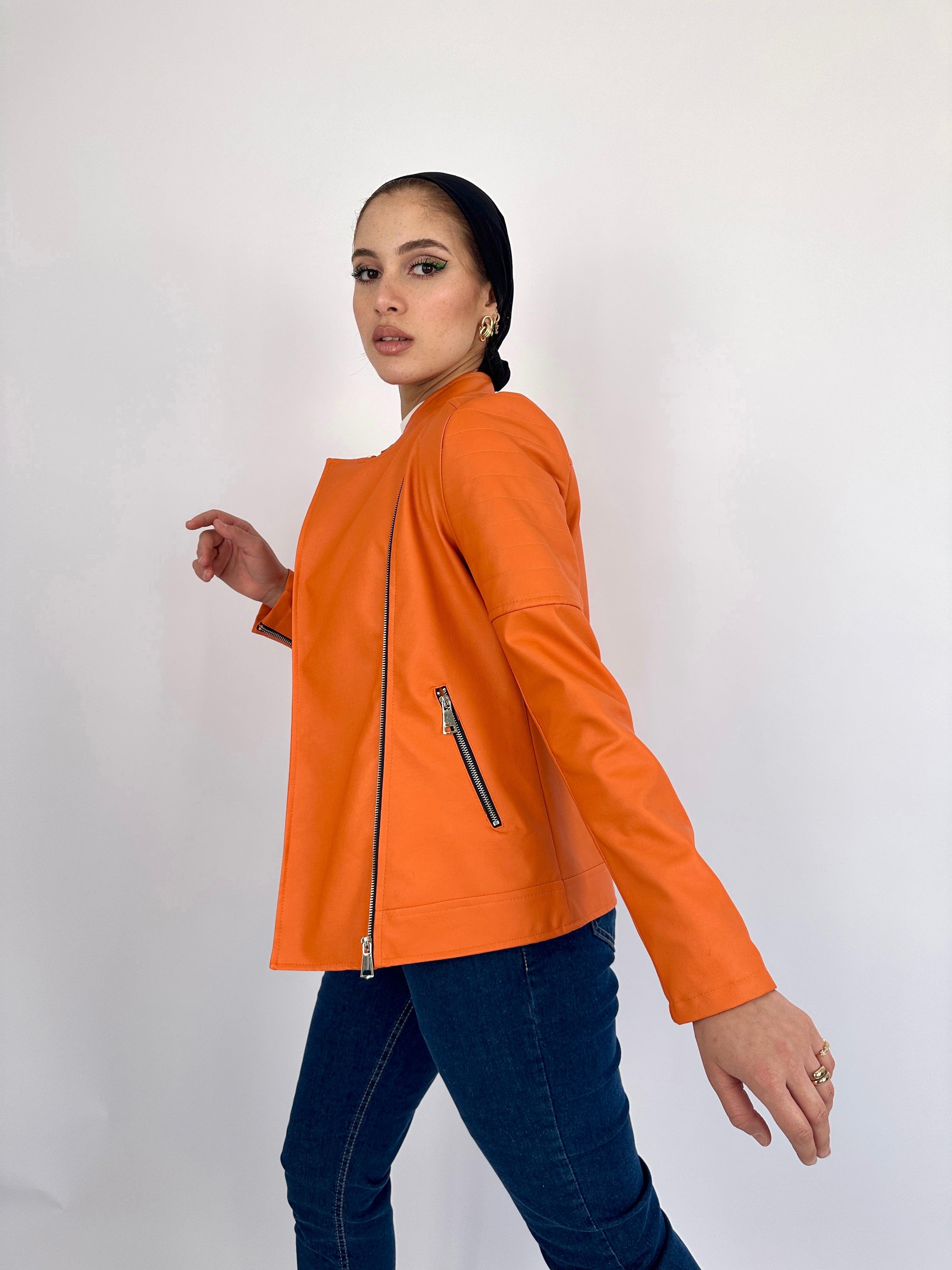 Moto Jacket Orange