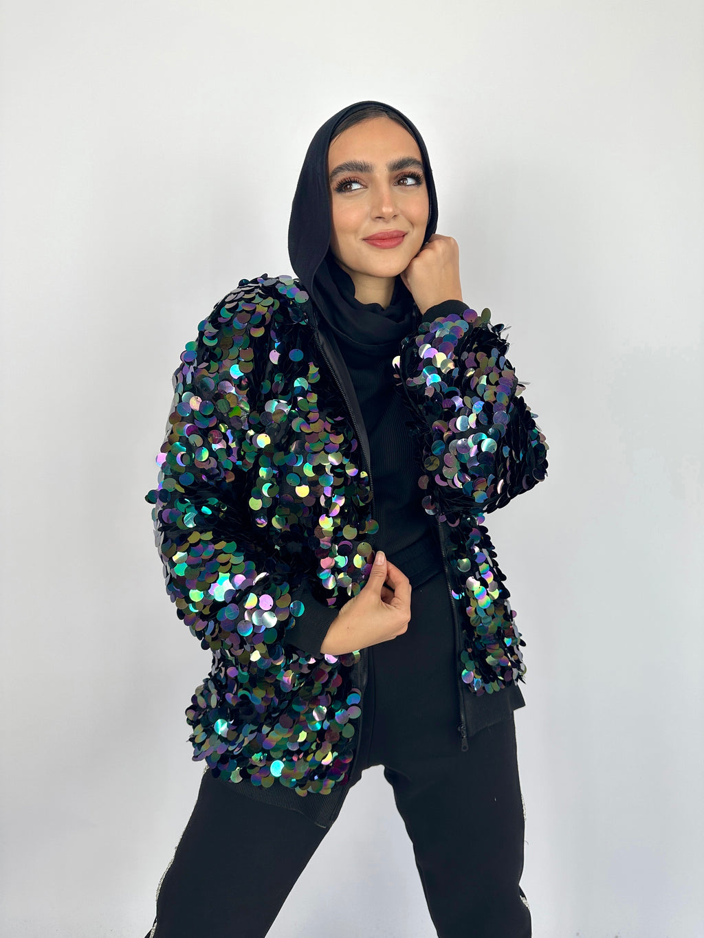 Bling Night Hoodie Hologram