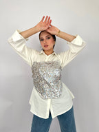 Bling Corset White