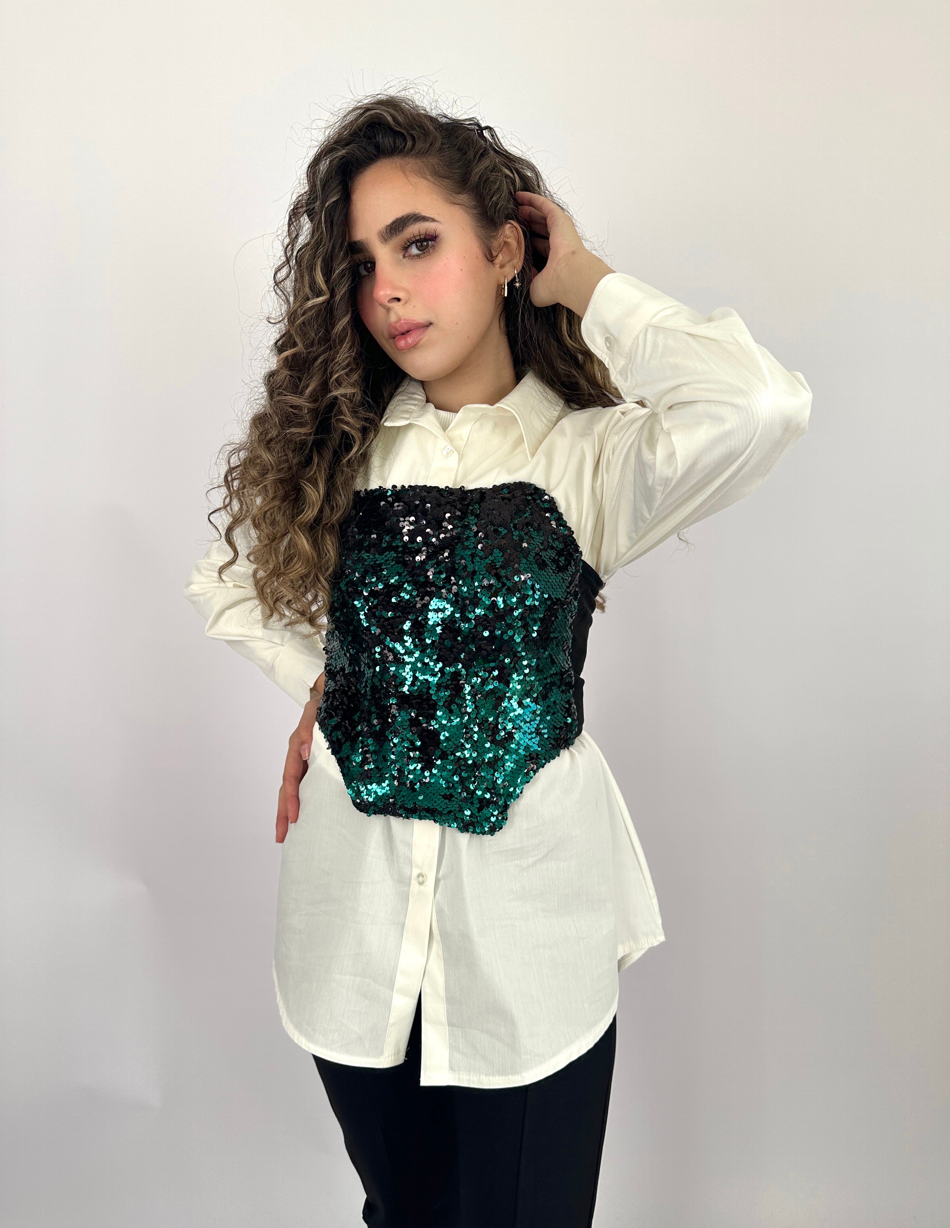 Bling Corset Emerald Night