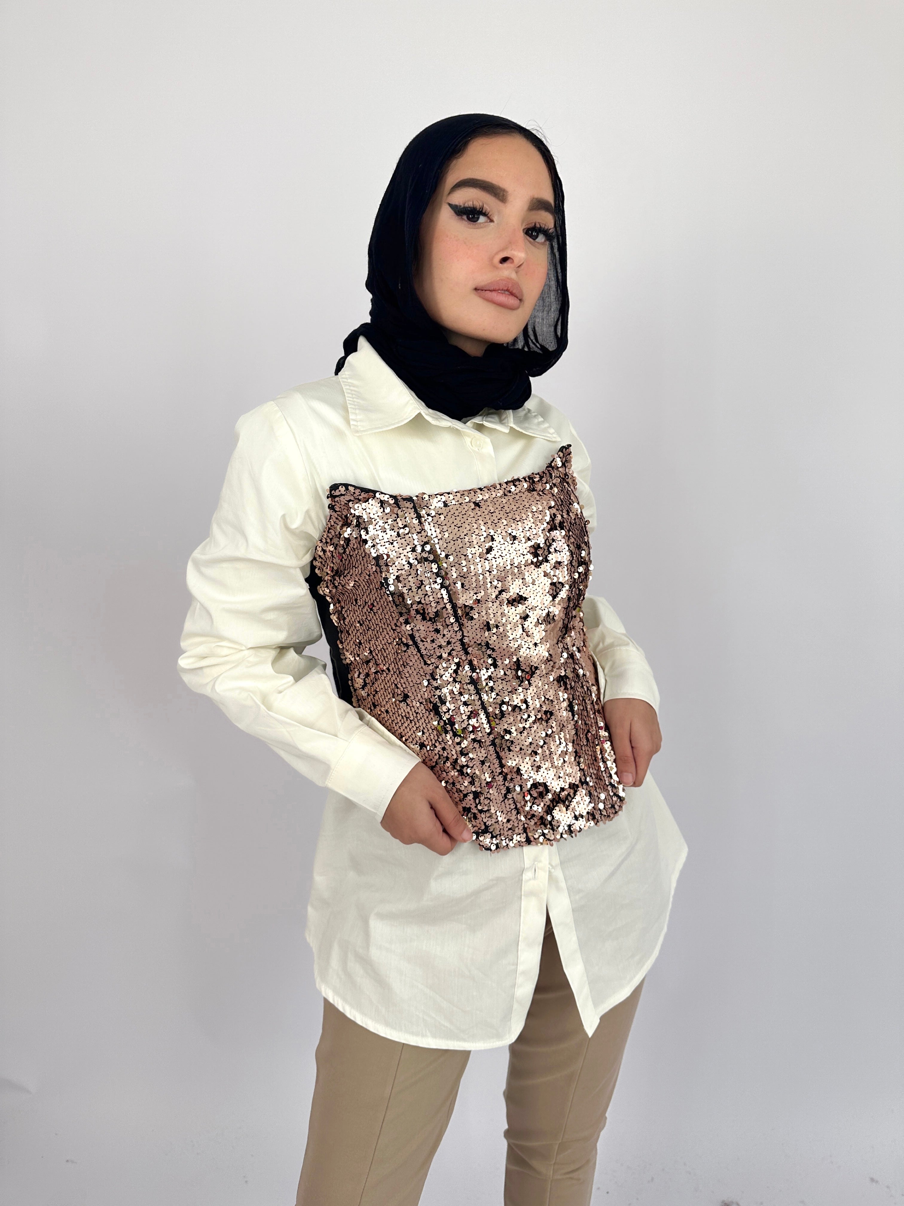 Bling Corset Rose Gold