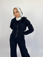 Curvey Hoodie Black