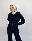 Curvey Hoodie Black