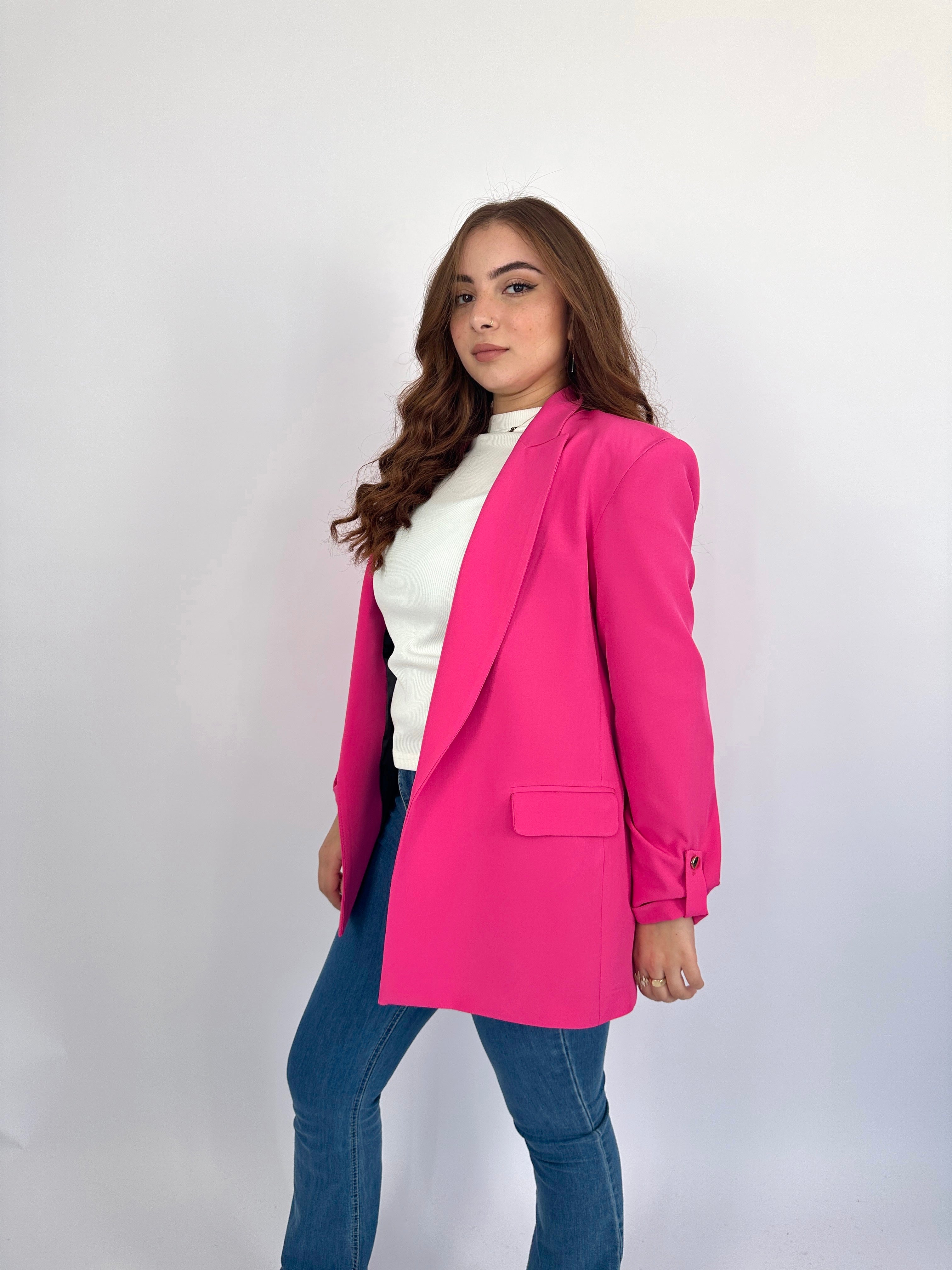 Close The Deal Blazer Hot Pink