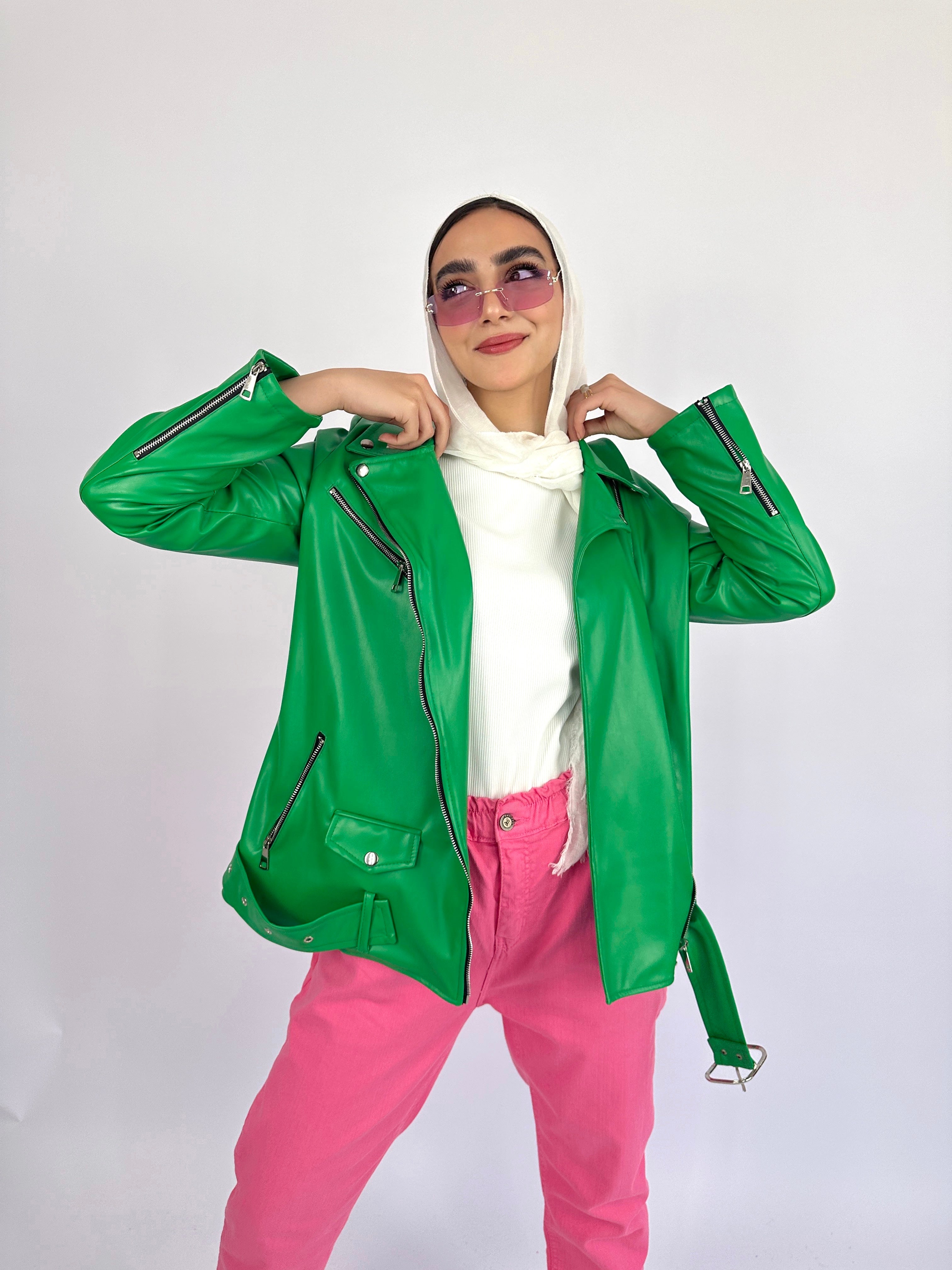 Your Fav Leather Jacket Green