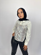 Bling Corset White