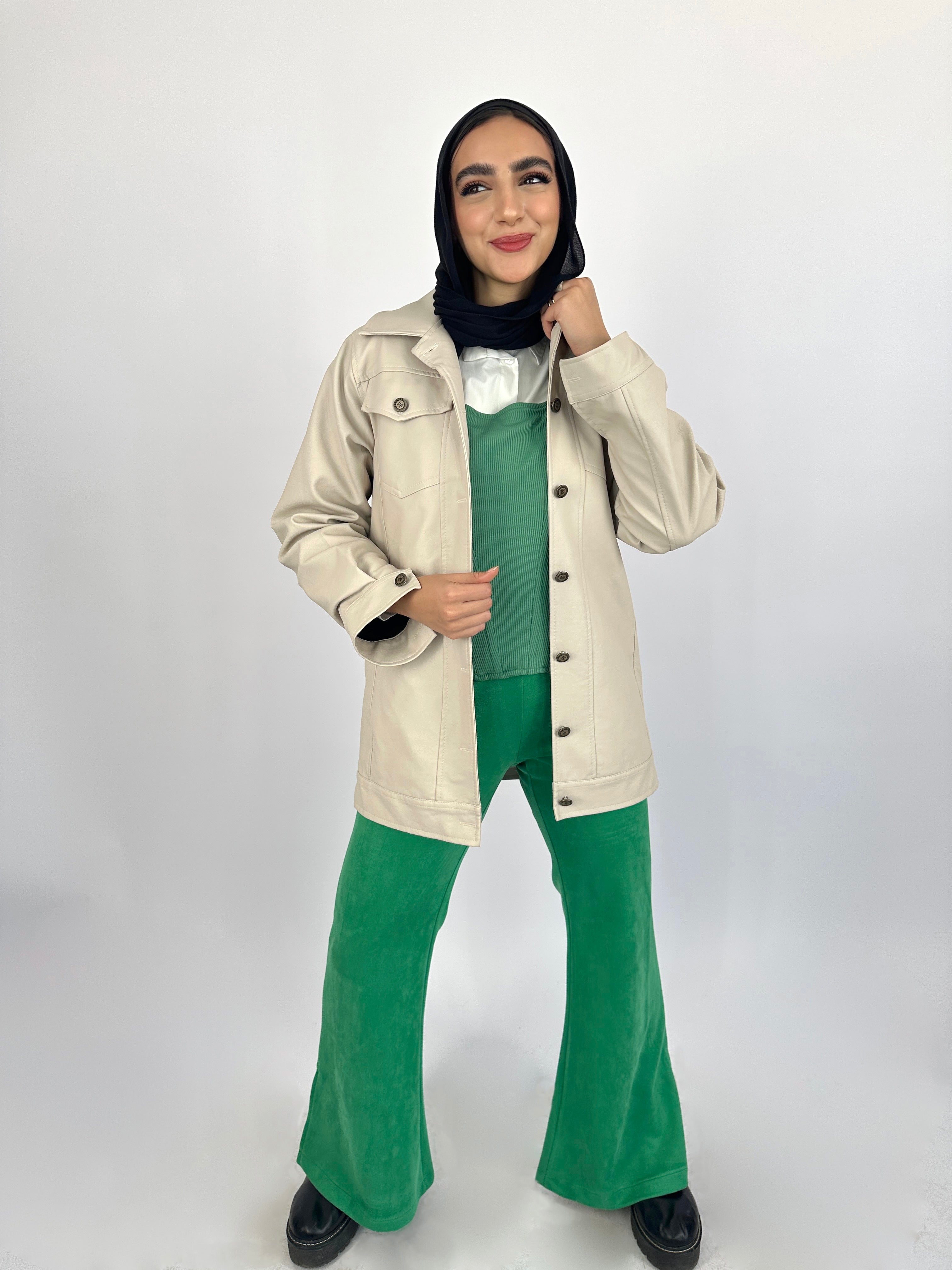 1500's Basic Corset Green