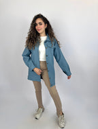 Less Me Split Skinny Beige Pants