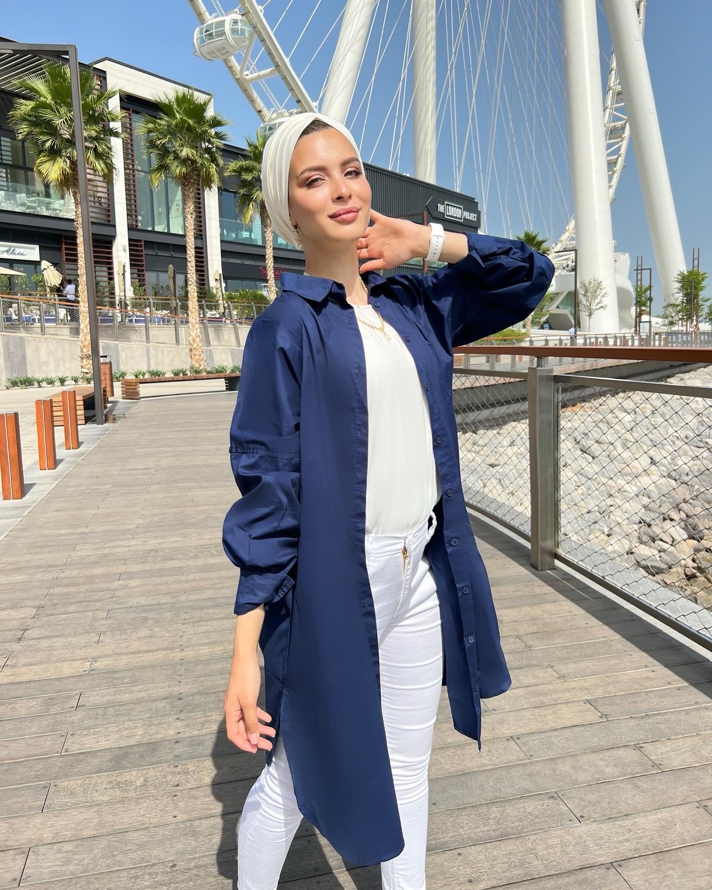 Basic Long Shirt Navy