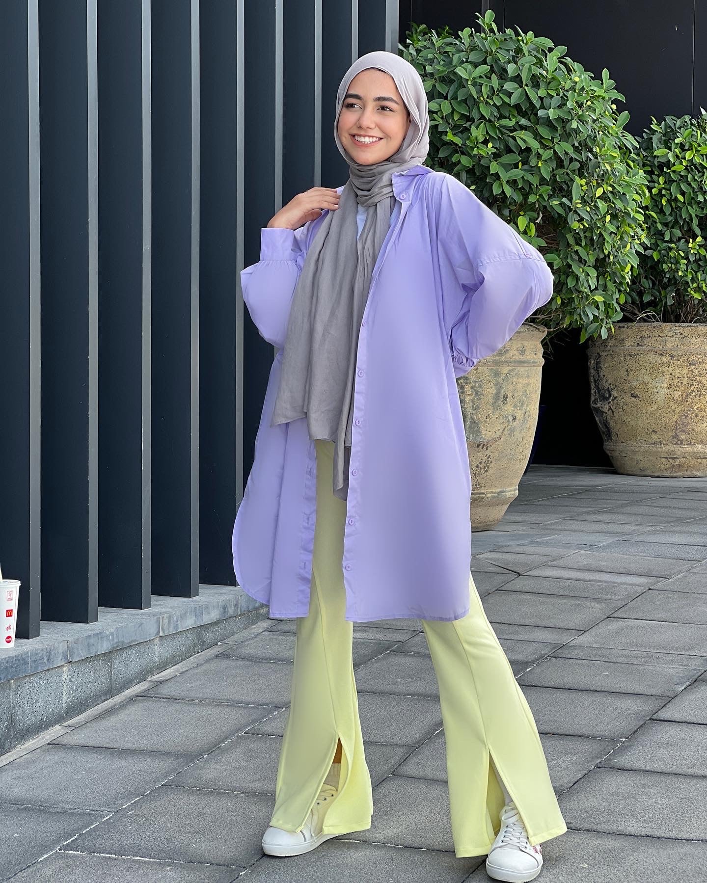 Basic Long Shirt Lilac