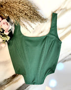 1500's Basic Corset Green