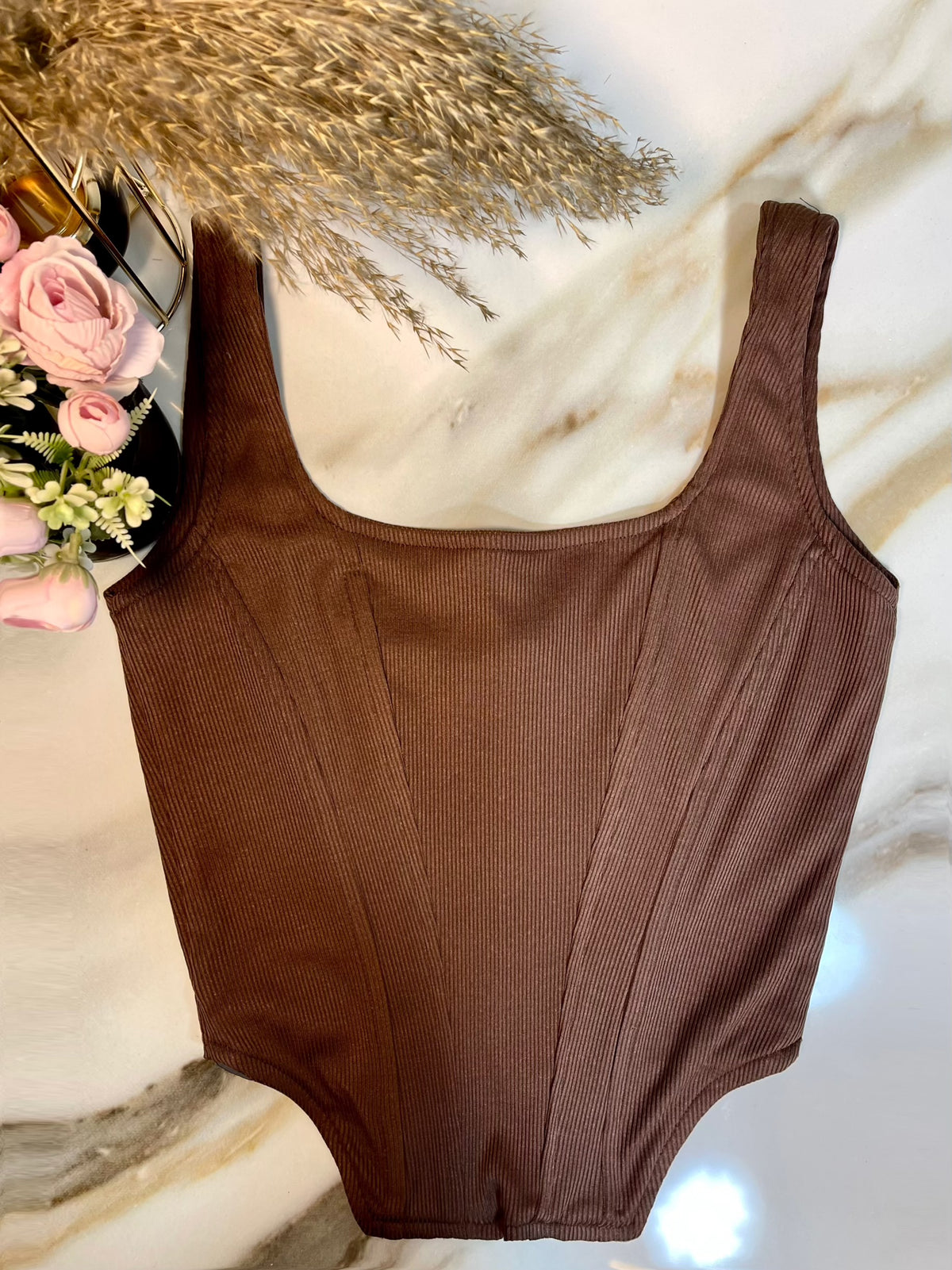 1500's Basic Corset Brown