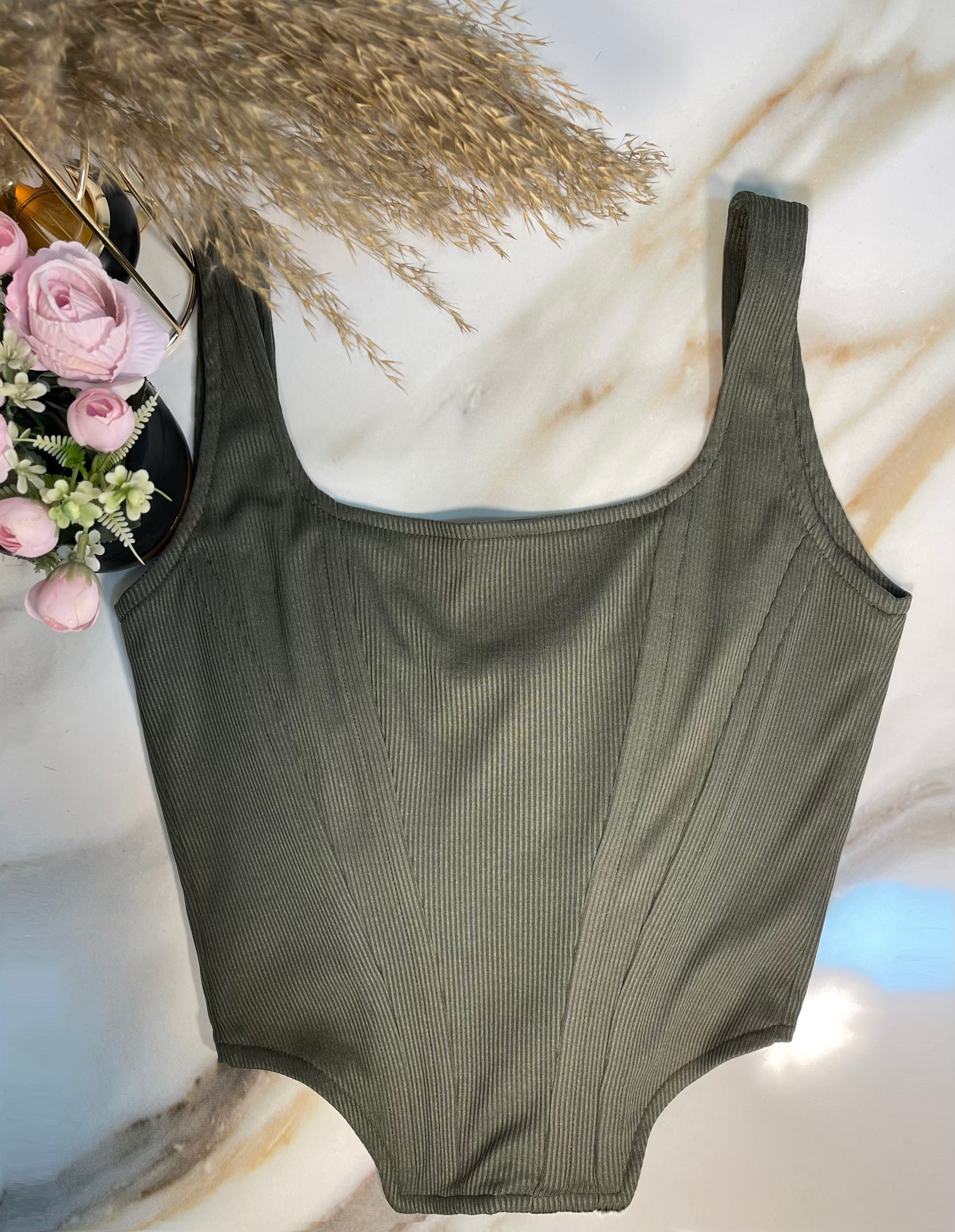 1500's Basic Corset Olive