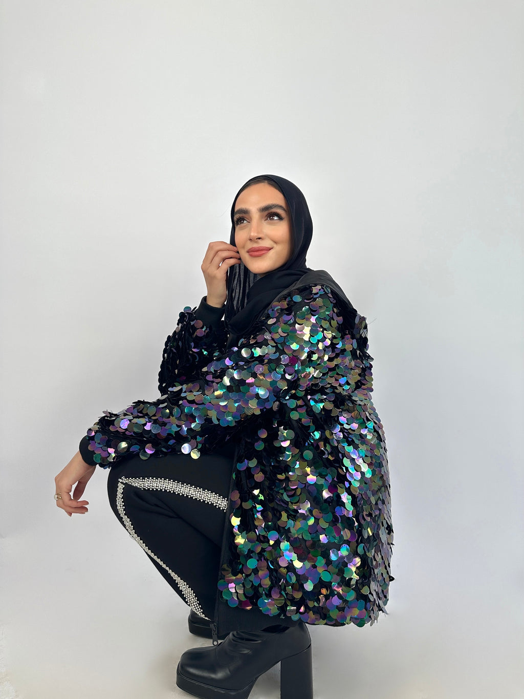 Bling Night Hoodie Hologram