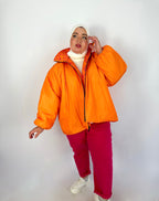 Monogram Puff Waterproof Jacket Peachy Berry