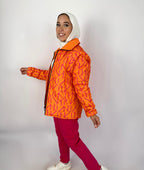 Monogram Puff Waterproof Jacket Peachy Berry