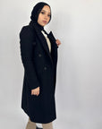 French Curves Coat Black