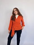 Wrap It Sweater Orange